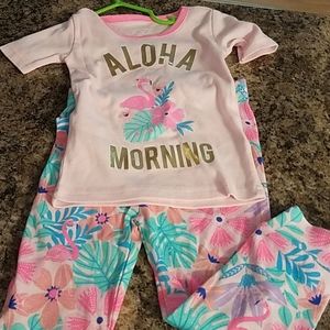 Childrens Place Paink Flamingo Pajamas